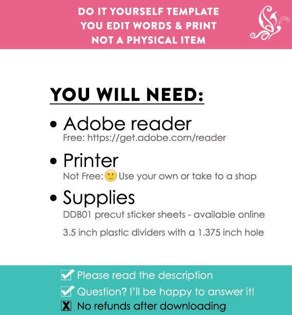 Gray Polka Dot Printable Closet Divider Label Template