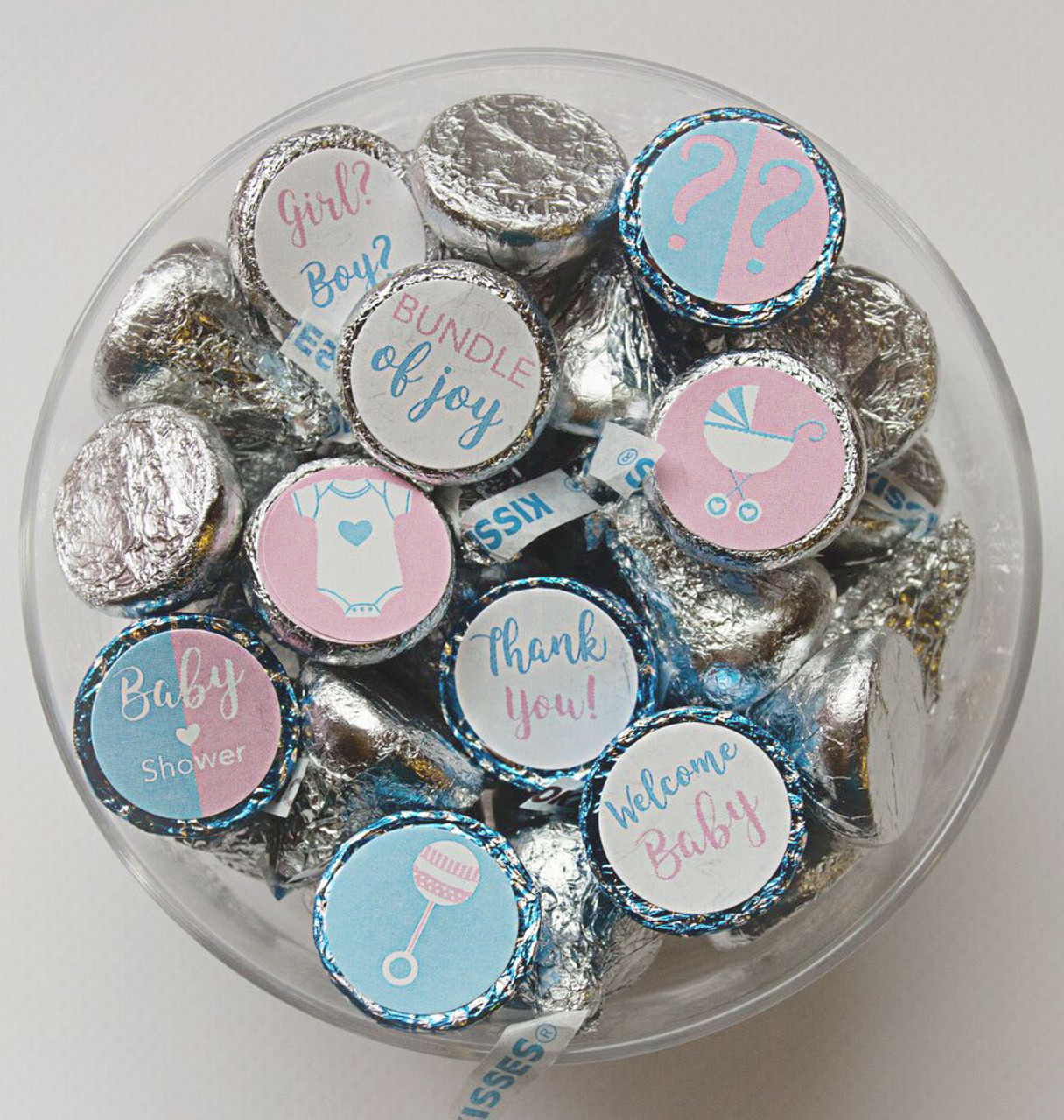 M&Ms Milk Chocolate Baby Boy Candy Favors 20 Pack, Perfect for Gender Reveal Parties, Baby Party Giveaways and Baby Boy Party D