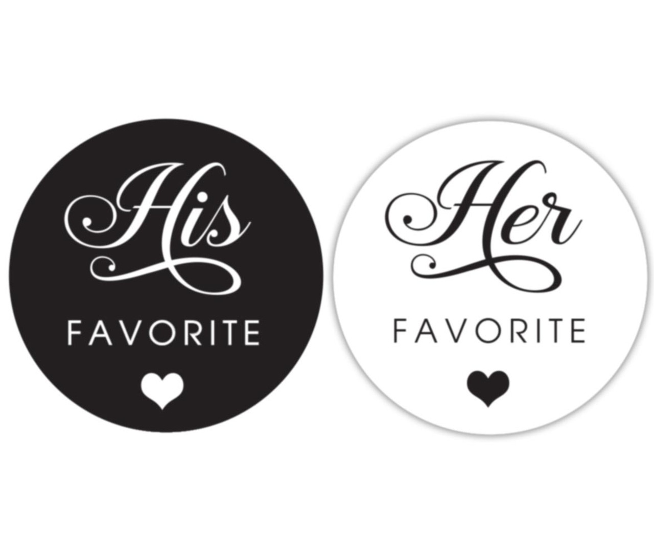 his favorite her favorite stickers