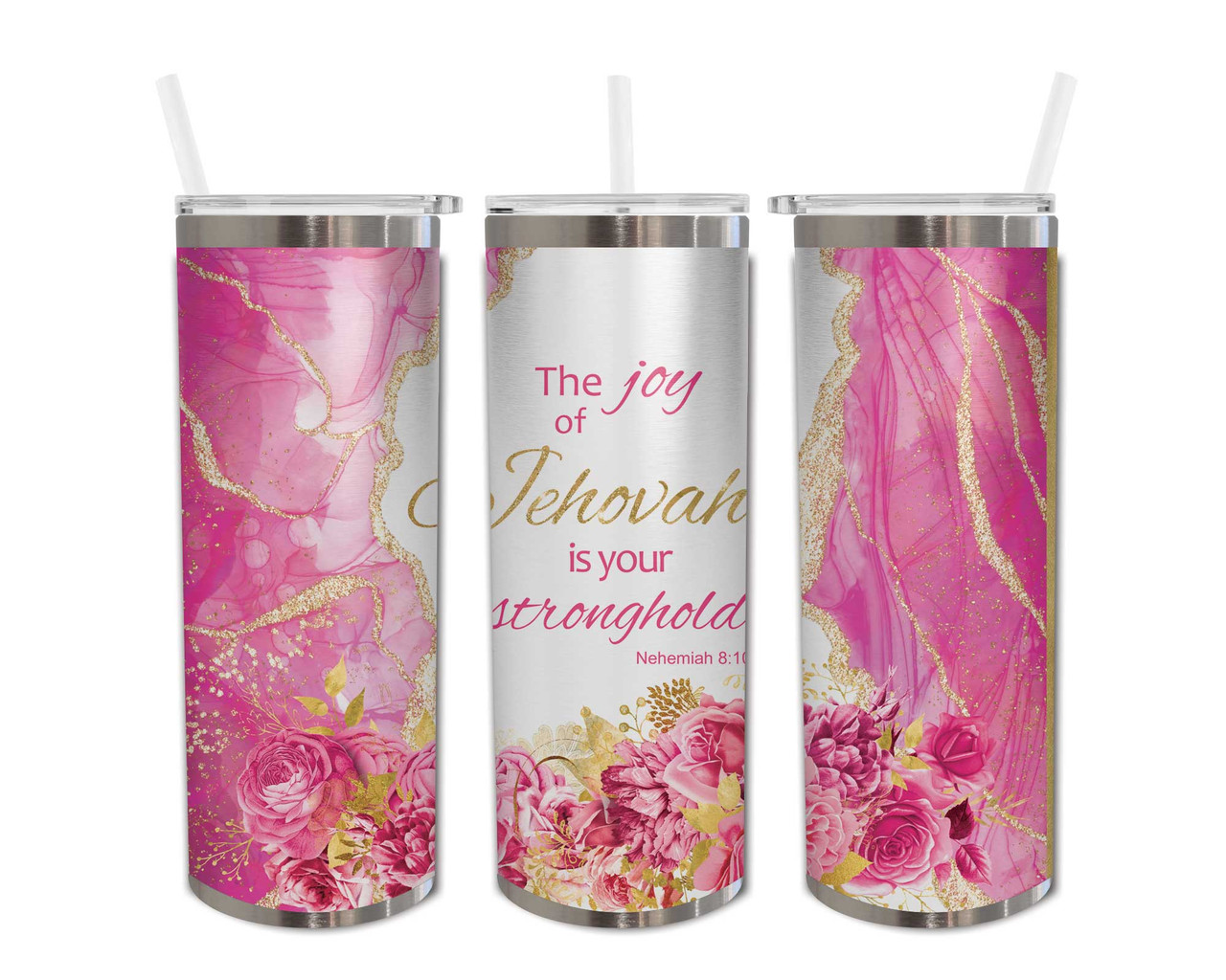 Home & Living :: Kitchen & Dining :: Drinkware :: Tumblers & Water Bottles  :: Glitter Heart 20oz Skinny Tumbler, Epoxy Valentines Tumbler With Straw,  Love Tumbler Gift Idea