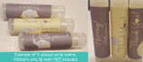 gender neutral yellow and gray elephant lip balm favors