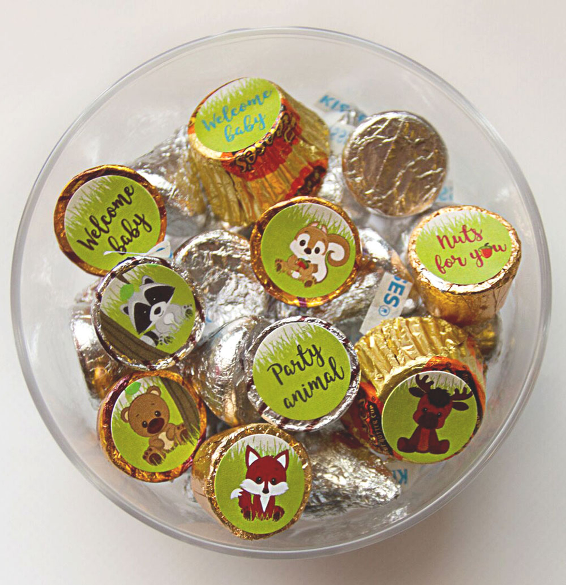 Cheap wedding favor labels stickers