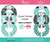 Turquoise & Black Printable Closet Dividers Turquoise & Black Printable Closet Dividers
