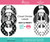 Black Damask Printable Closet Dividers Black Damask Printable Closet Dividers