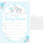25 Fill in Blank Baby Shower Invitations w/ Envelopes Blue Elephant 25 Fill in Blank Baby Shower Invitations w/ Envelopes Blue Elephant