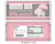 Pink elephant candy bar wrappers baby shower favors for girl Pink elephant candy bar wrappers baby shower favors for girl