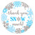 blue and silver snowflake winer themed thank you snow much stickers blue and silver snowflake winer themed thank you snow much stickers