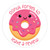 pink kawaii cute donut review request labels small business product packaging stickers pink kawaii cute donut review request labels small business product packaging stickers