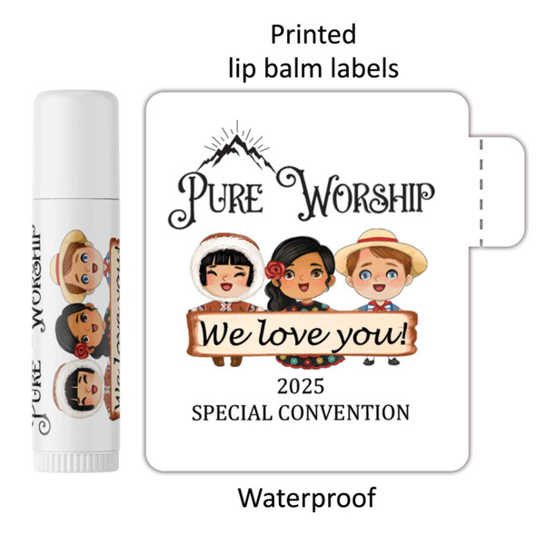 pure worship 2025 special convention lip balm labels for gifts pure worship 2025 special convention lip balm labels for gifts