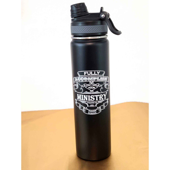JW 2026 pioneer school gift for brothers or sisters stainless steel water bottle tumbler black