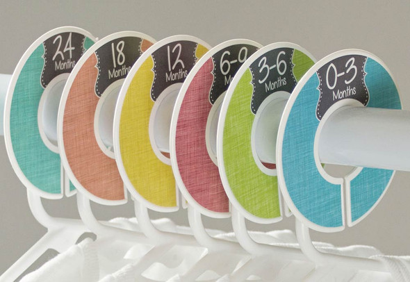 Linen baby closet dividers