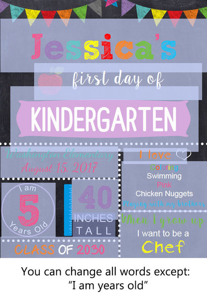 editable back to school poster