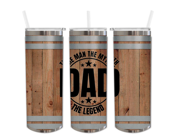 Wood Dad Legend Skinny Tumbler 20oz