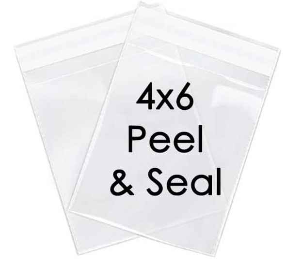 4x6 self seal food safe bags for baby shower or wedding favors