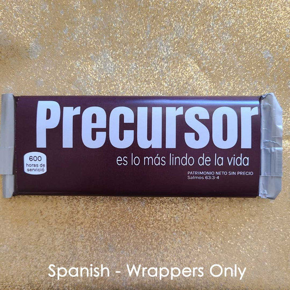 Español Spanish JW pioneer school appreciation gift chocolate candy bar wrappers