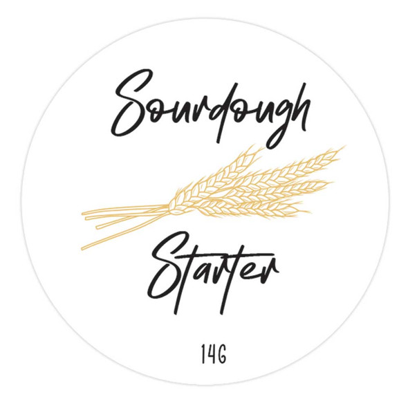 sourdough starter small business baking labels