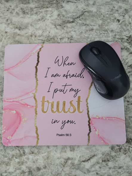 Mousepad scripture 2024 year text JW pioneer gift sister pink and gold