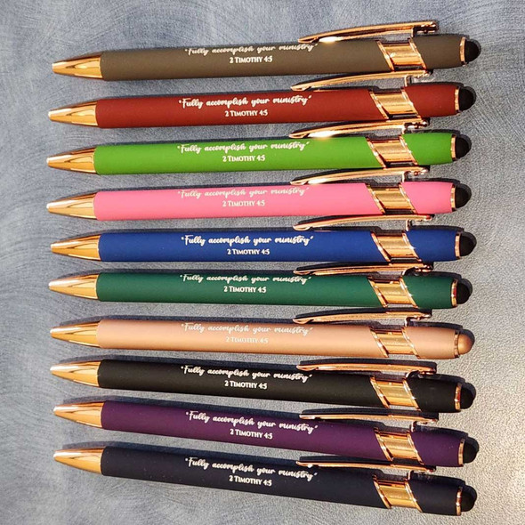 JW pens pioneer school gift 2nd timothy 4:5