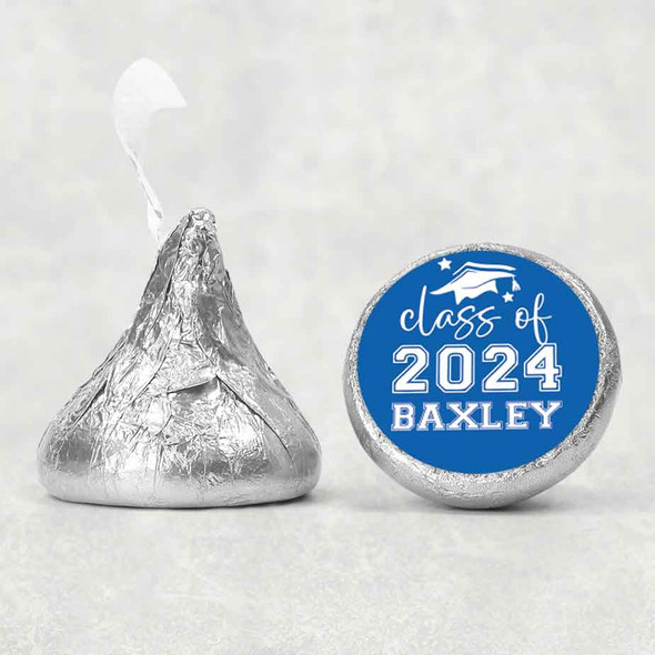 customized graduation labels favors for hershey kiss chocolate candy