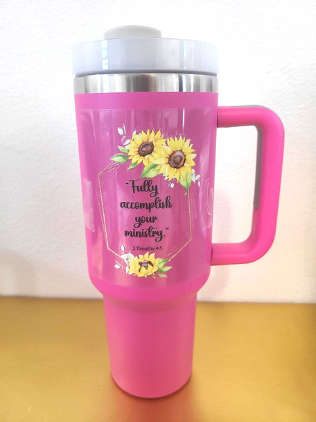 sunflower pioneer school tumbler sticker