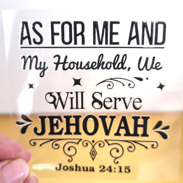 UV dtf sticker pioneer school gift Joshua 24:15