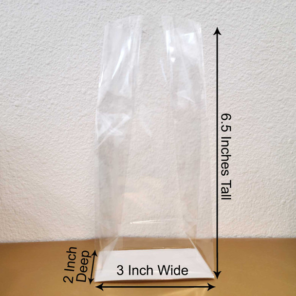 Clear bags for smores 3x2x6.5 inches