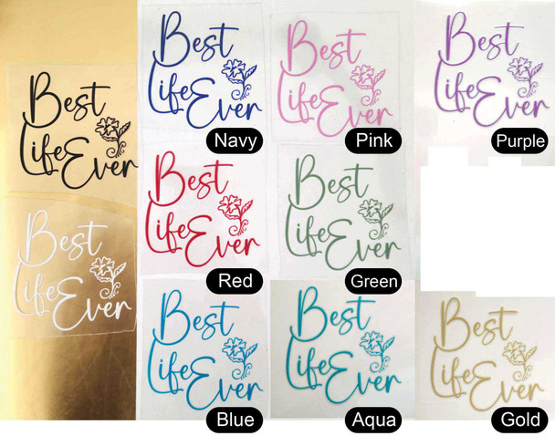 Best life ever UV dtf mug colors