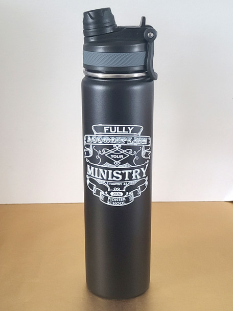 JW 2026 pioneer school gift for brothers or sisters stainless steel water bottle tumbler black