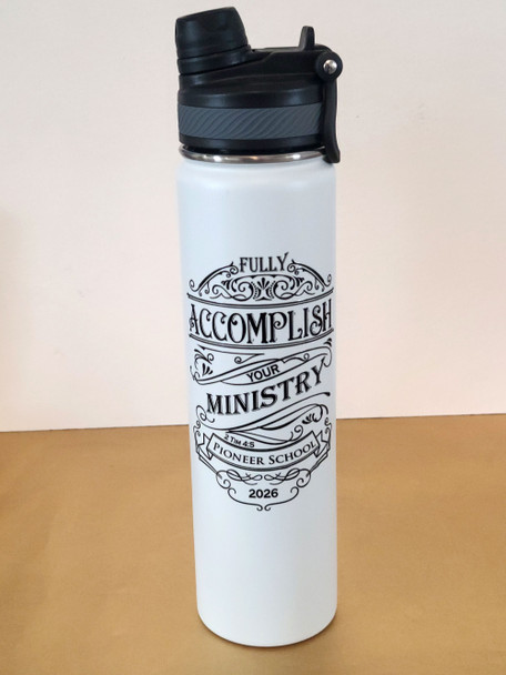 JW 2026 pioneer school gift for brothers or sisters stainless steel water bottle tumbler purple