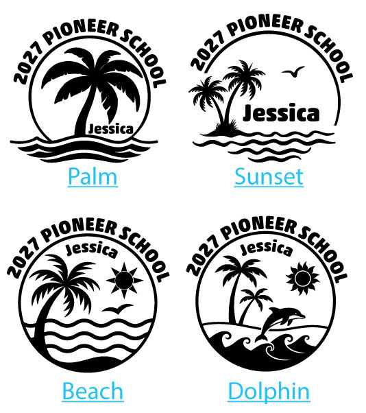 beach pioneer school vinyl decal JW gift for mug, tumbler, laptop, or car window
