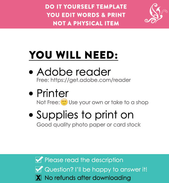 Editable Girls First Day of School Printable Sign PDF