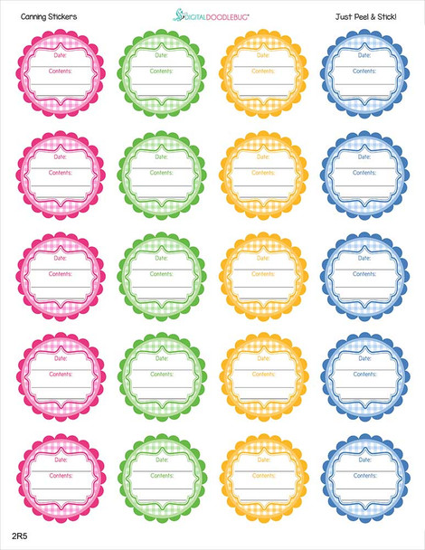 labels for home canning with bulk discount