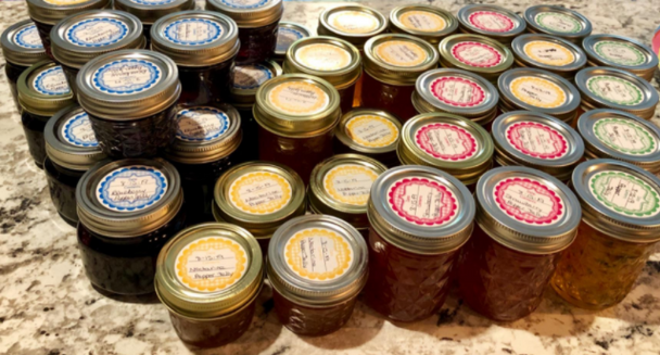 1.9 Inch canning labels 20 stickers