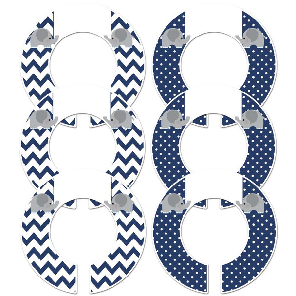 Navy Gray Elephant custom closet dividers