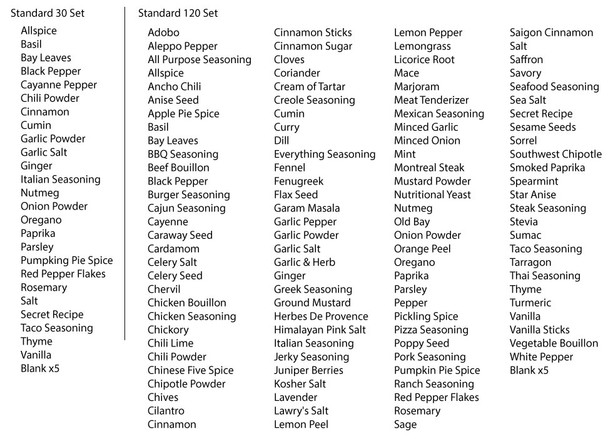 giant set of 120 labels