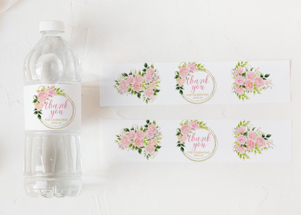 waterproof water bottle labels party decor