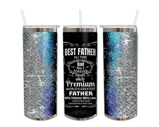 Best Father Skinny Tumbler 20oz