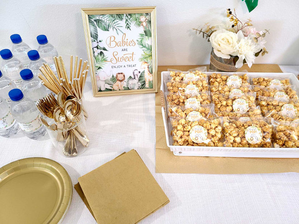 DIY cheap baby shower games and decor jungle theme