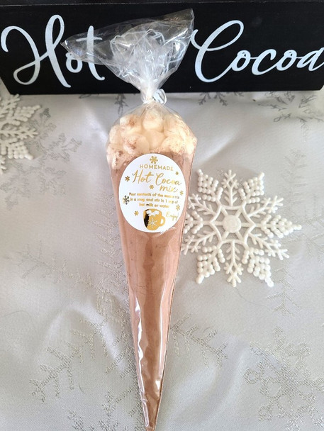 foil homemade hot chocolate mix labels