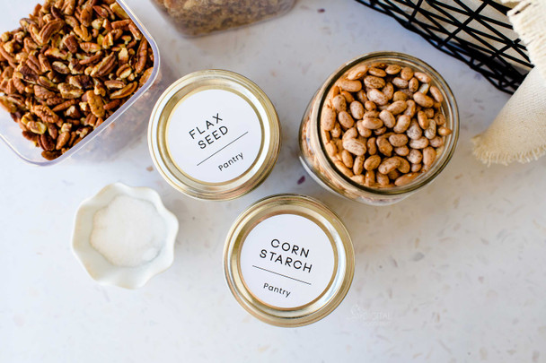 pantry organization ideas waterproof stickers