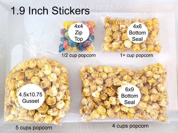 add bags for easy and cheap baby shower popcorn favors