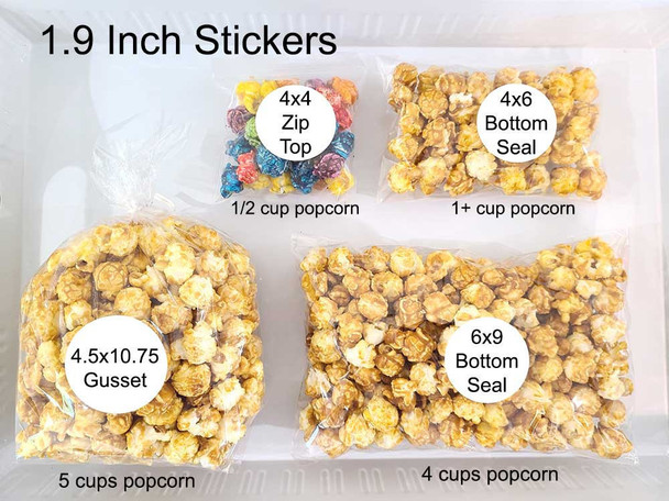 add bags for easy and cheap baby shower popcorn favors