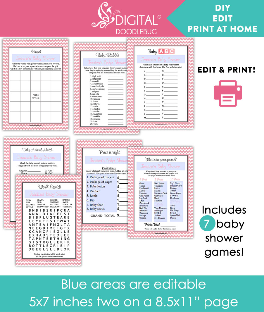 potluck baby shower invitation