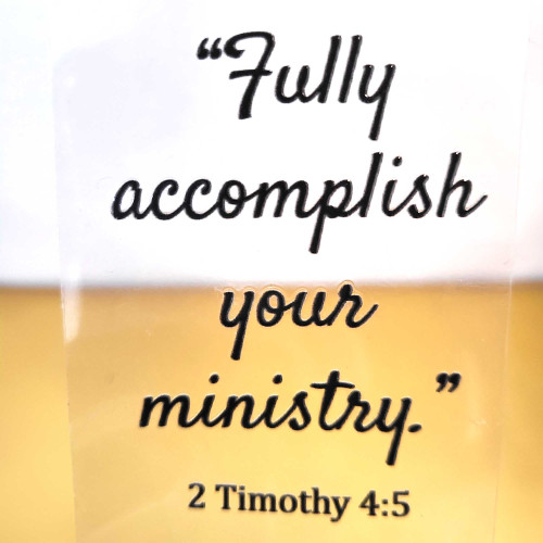 Sticker UV dft permanent transfer JW brother gift 2 Timothy 45