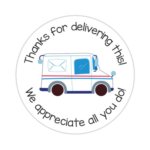 Mailman appreciation stickers small business packaging 30 labels for