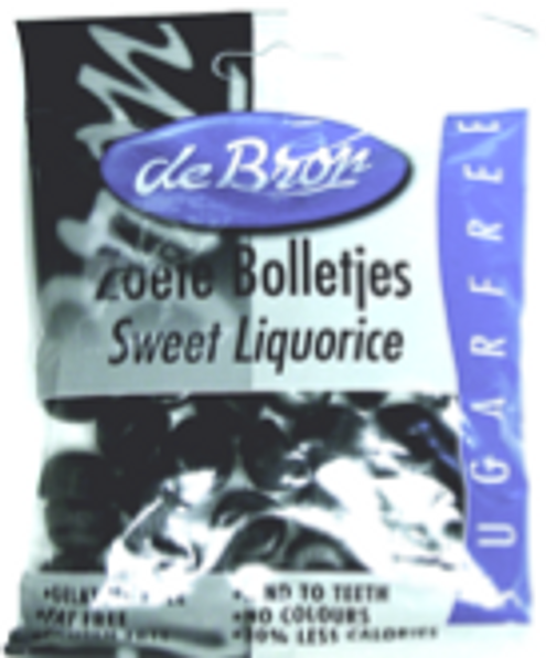 deBron's Sweet Licorice Drops Zoete Bolletjes Sugar-Free Made in Holland 3.53 oz deBron's Sweet Licorice Drops Zoete Bolletjes Sugar-Free Made in Holland 3.53 oz