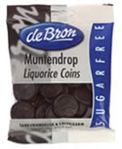 deBron's Muntendrop Liqorice Coins, Sugar-Free Made in Holland 3.53 oz deBron's Muntendrop Liqorice Coins, Sugar-Free Made in Holland 3.53 oz