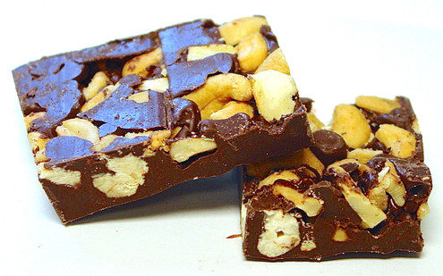 Diabetic Friendly's Famous OverSTUFFED Dark Chocolate CASHEW Bark (sugar free) by the pound Diabetic Friendly's Famous OverSTUFFED Dark Chocolate CASHEW Bark (sugar free) by the pound
