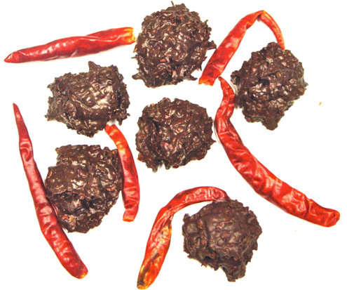 DiabeticFriendly's Sugar Free Dark Chocolate Arbol Chili Pepper Bites, "las tuercas de los diablos" set of 7, (about 3.5 oz) HOT HOT HOT DiabeticFriendly's Sugar Free Dark Chocolate Arbol Chili Pepper Bites, "las tuercas de los diablos" set of 7, (about 3.5 oz) HOT HOT HOT