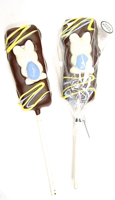 Sugar Free Easter Bunny Chocolate Covered Marshmallow Pop  Sugar Free Easter Bunny Chocolate Covered Marshmallow Pop